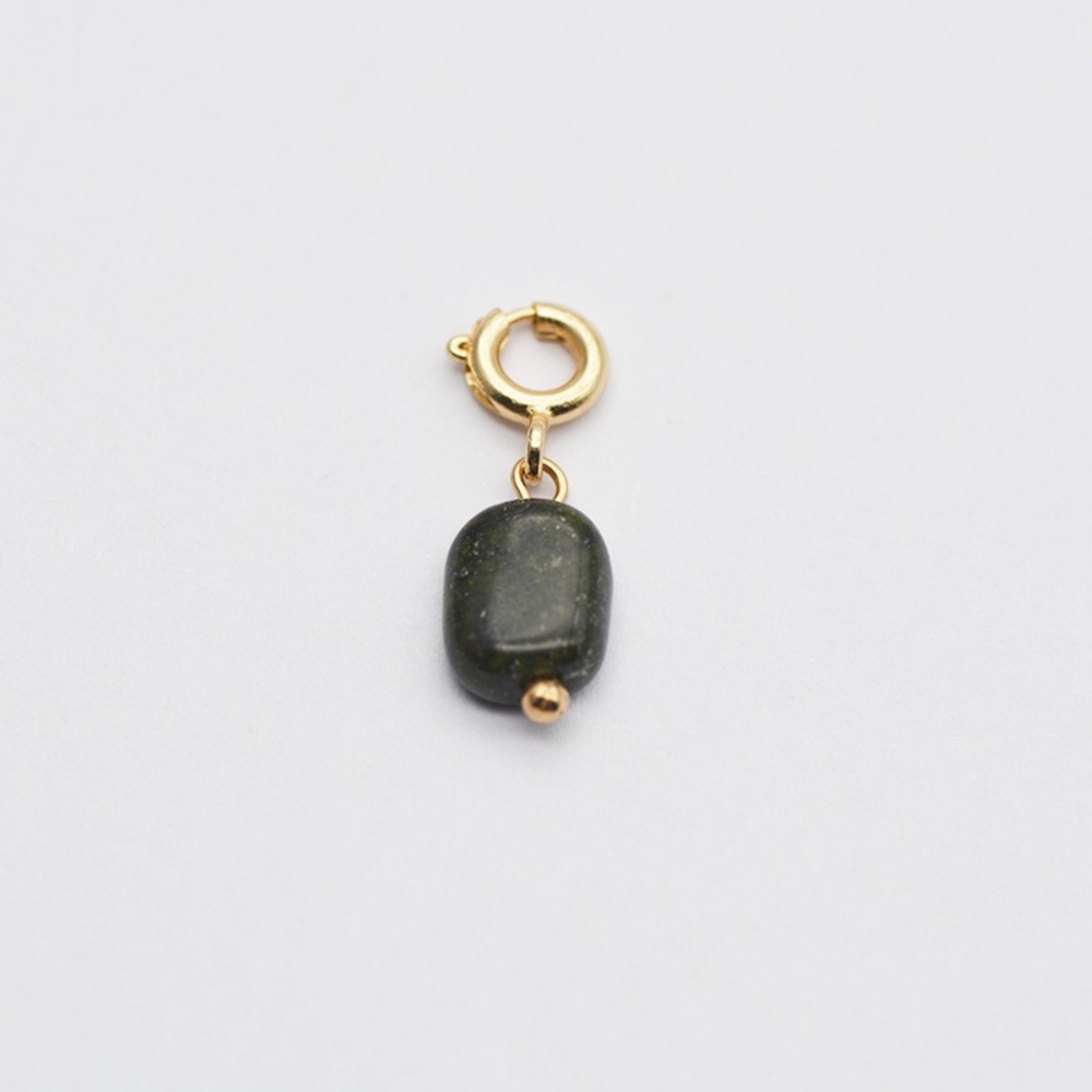 Stone Necklace Charm Gold Pendant